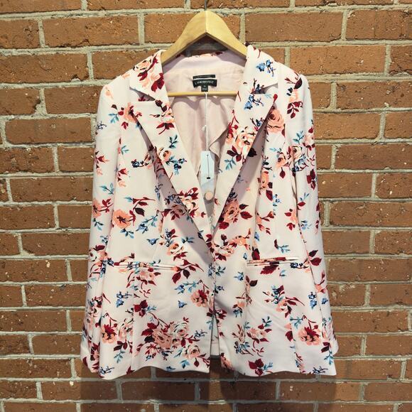 Lane Bryant Women’s Size 16 Floral The Bryant Structured Classic Blazer‎ Jacket - Picture 2 of 16